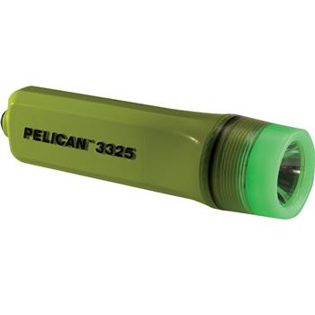 Pelican 3325 LED Flashlight shroud glows-in-the-dark
