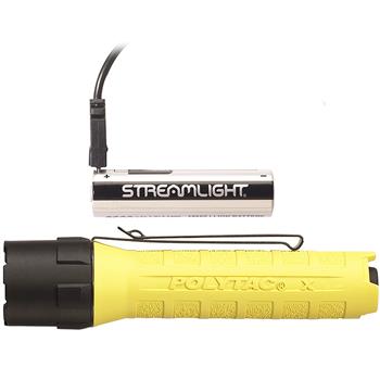 Streamlight PolyTac X USB LED Flashlight with rechargeable 18650 USB battery