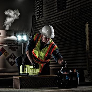Pelican™ 9455 Remote Area Lighting System efficiently illuminates your work area