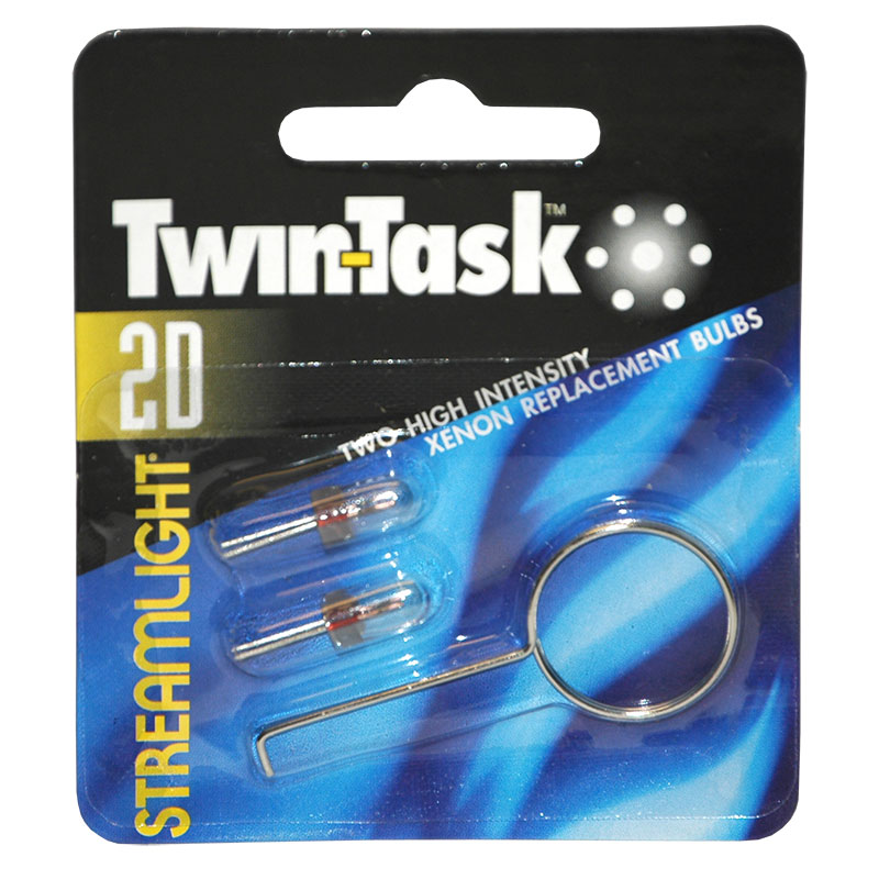 2 Pcs TWIN-TASK 2D Streamlight High Intensity Xenon Replacement Bulbs 