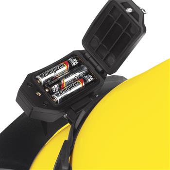 Nightstick 4614B Headlamp batteries are easy to replace