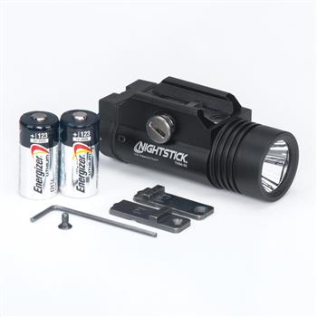 TWM-30 Tactical Weapon-Mounted Light includes the batteries rail inserts