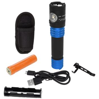  Nightstick 578XL Rechargeable Flashlight includes holster, battery, battery carrier and USB charging cord