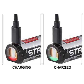 Streamlight SL-B50 USB-C Battery with an integrated charge indicator