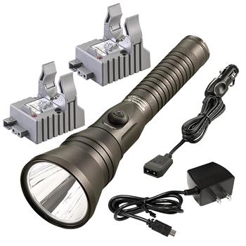 Streamlight Strion DS HPL Rechargeable Flashlight with AC/DC charge cords and two bases