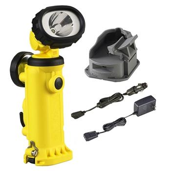Yellow Streamlight Knucklehead HAZ-LO Worklight with AC/DC cords and 1 Base