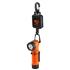 Orange Streamlight PolyTac 90X LED Flashlight with Gear Keeper retractable attachment system